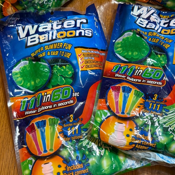 Self Water Balloons 5-Pack 111 Balloons in 60 Seconds Summer Fun Easy to Use - Picture 2 of 3